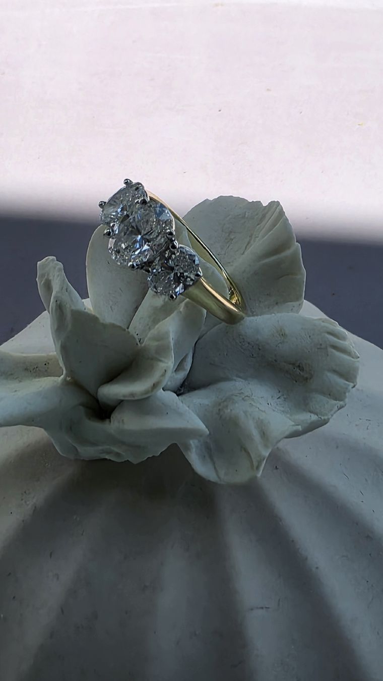 Anelli: Gold Ring mit Diamanten – Nuovo (secondo la descrizione) da Effretikon venduto da rinuom01 5