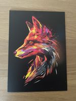 Displate Renard Low-Poly Coloré Matte — M