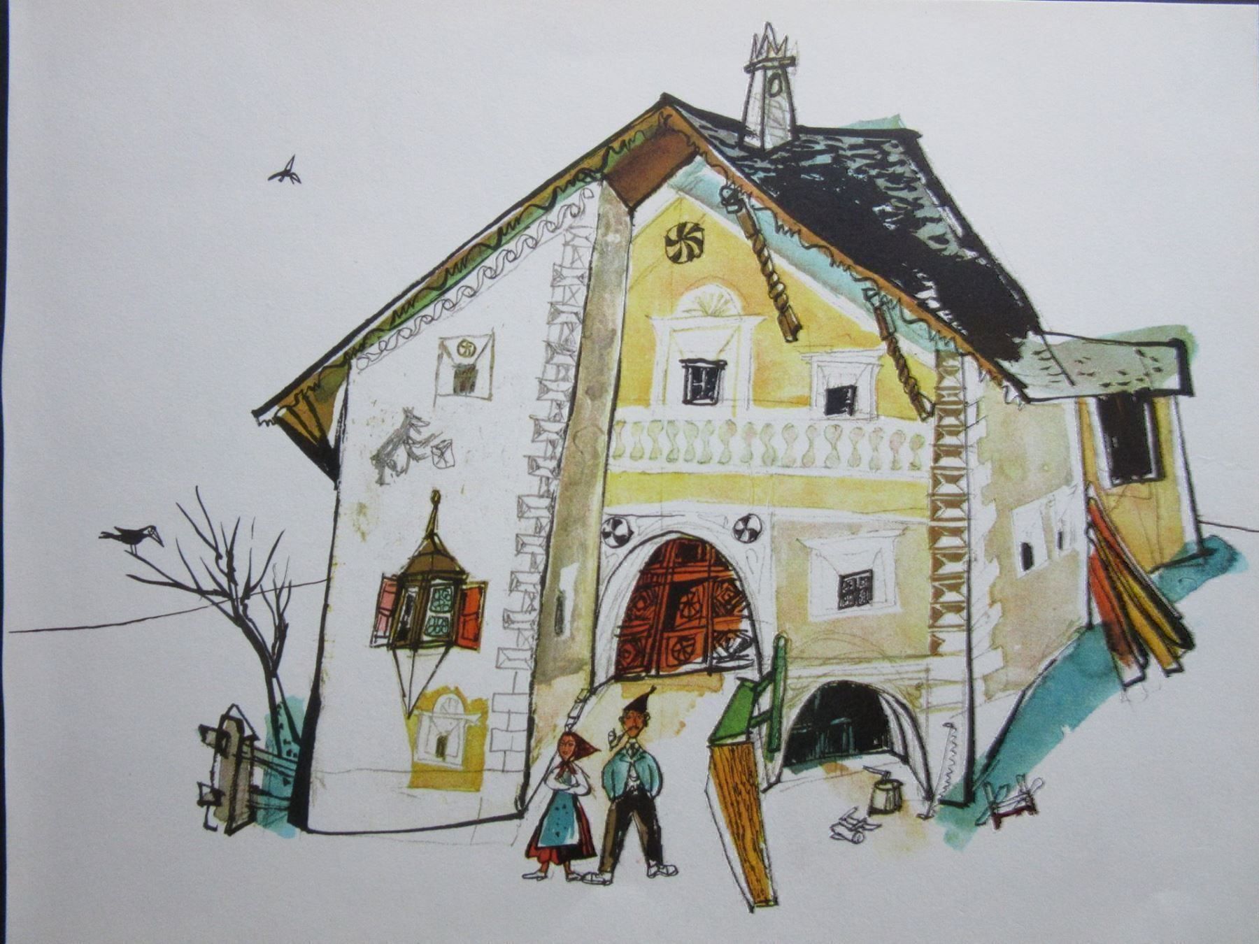 Foto & Immagini: ALOIS CARIGIET MIT NEUWERTIGEM RAHMEN – Usato da Gersau venduto da grafik-kunst 1