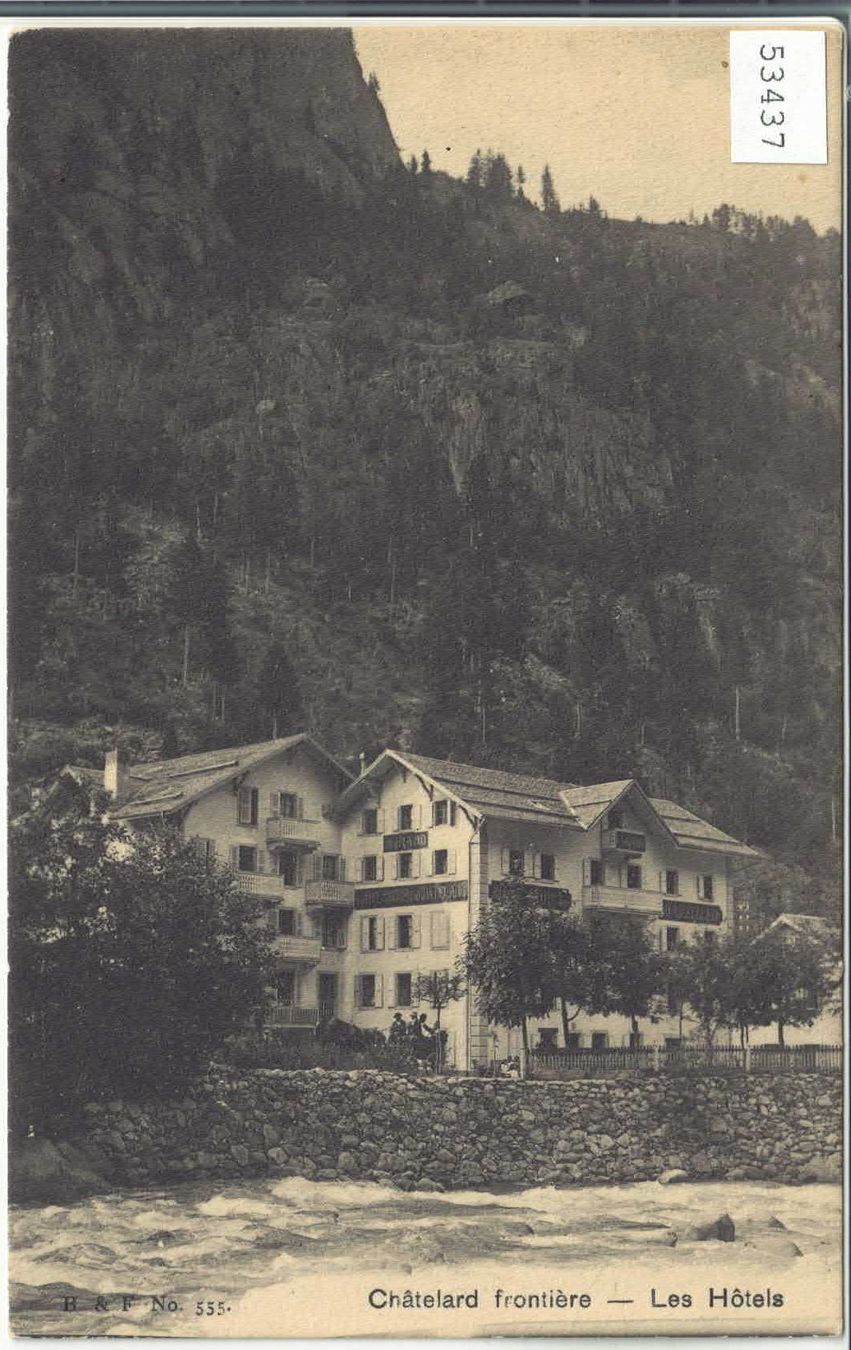 Cartes postales: Chatelard frontiere - Les Hotels – D'occasion à Ettingen par Kartenplanet