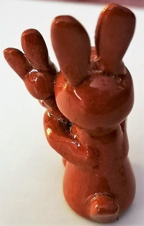 Statuette: Ostern Hasenmutter Handmodeliert Keramik – Nuovo (secondo la descrizione) da Lutzenberg venduto da Truhe 7