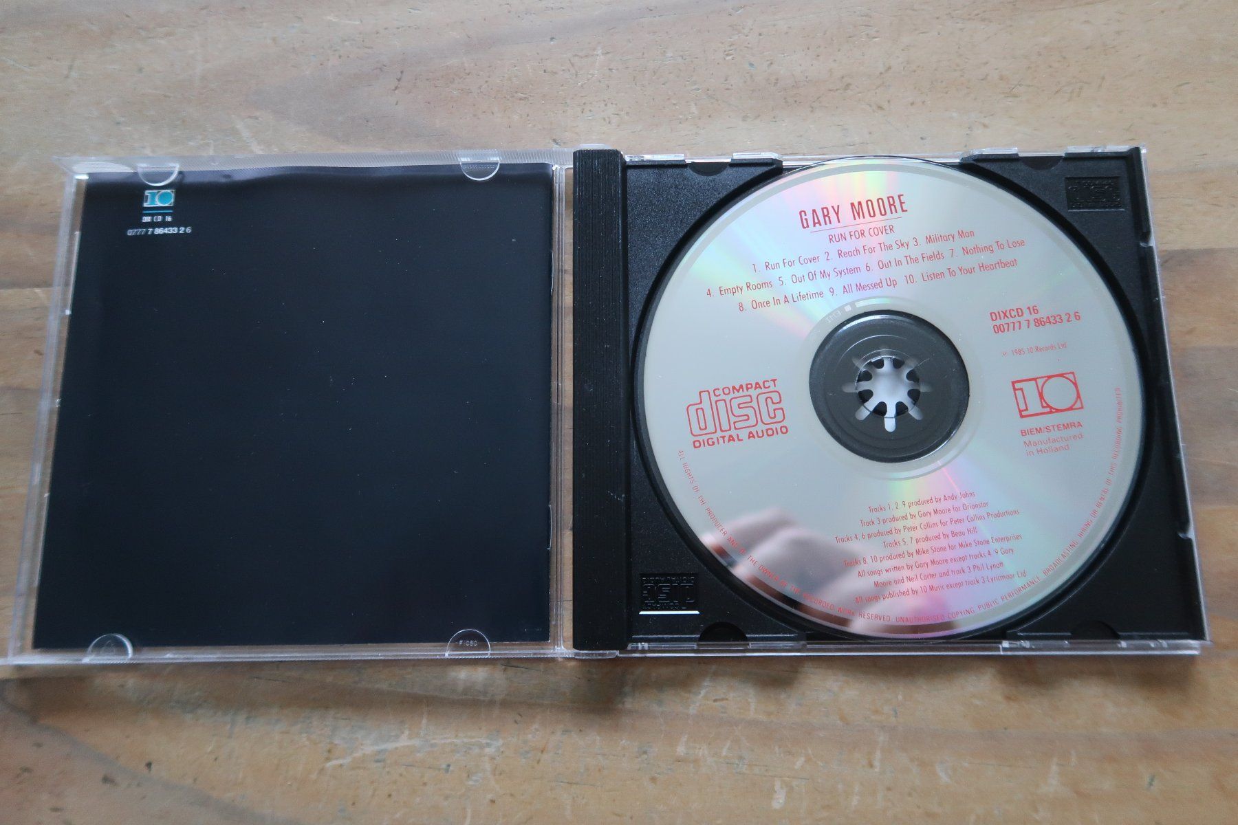 CD: GARY MOORE - RUN FOR COVER - EX- THIN LIZZY - CD – Usato da Basel venduto da Patiscat 3