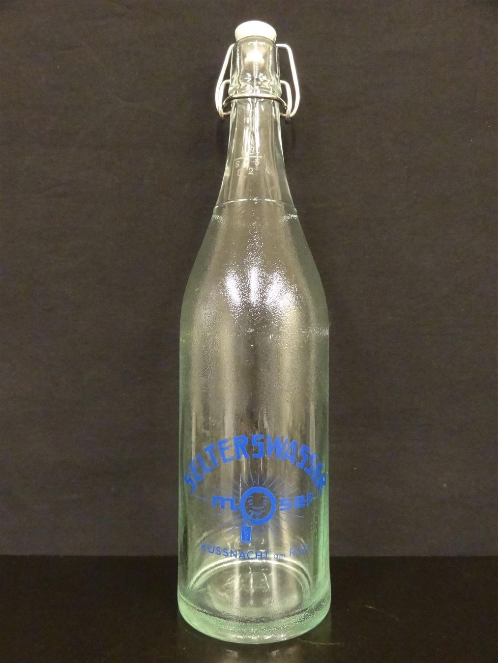 Bicchieri, Caraffe & Bottiglie: alte Flasche SELTERSWASSER MOSER 1962 – Usato da Kerzers venduto da Flaschenposten 1