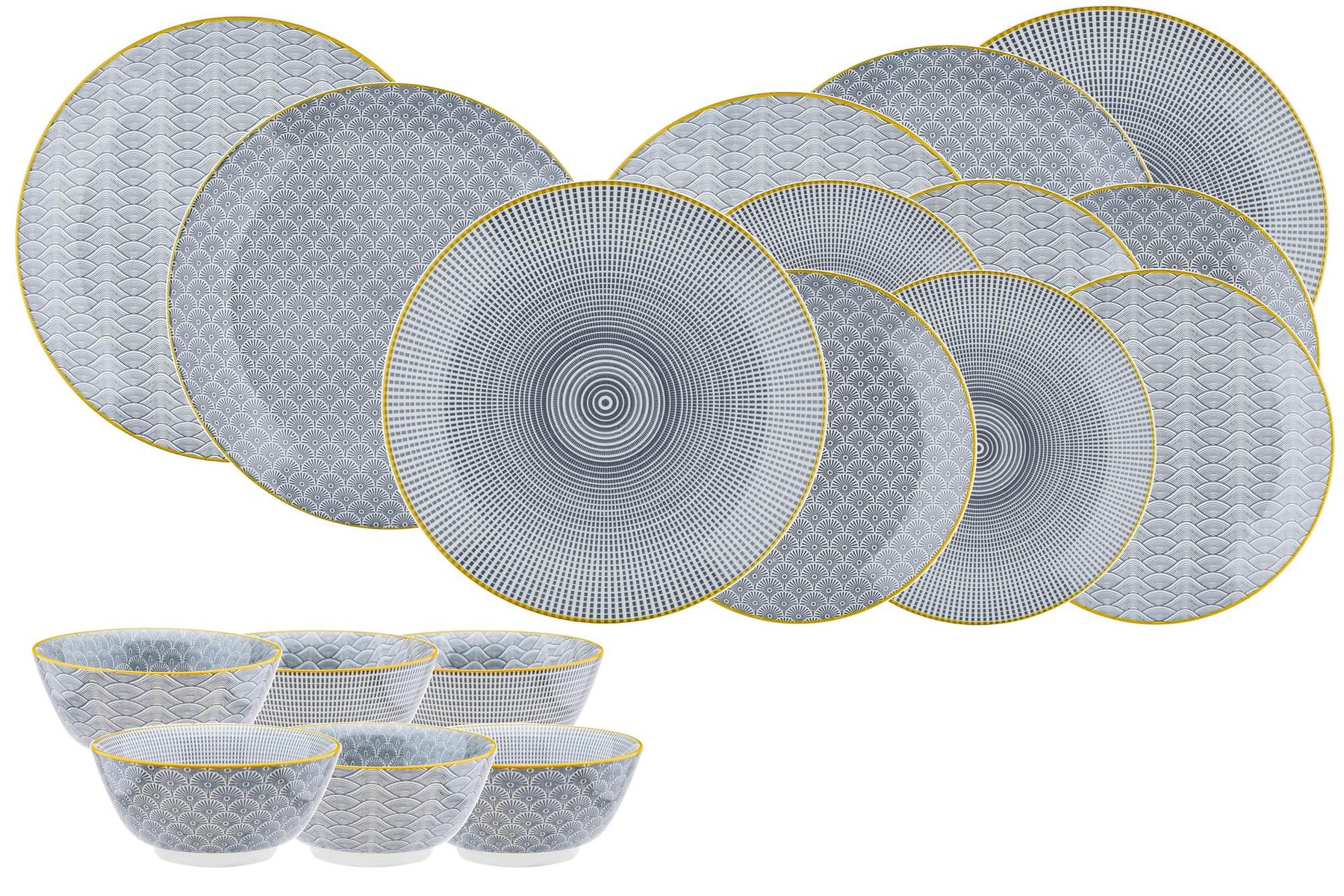 Geschirrsets: Geschirr-Set PATTERN – Neu und originalverpackt aus Bremgarten AG von simpliCH