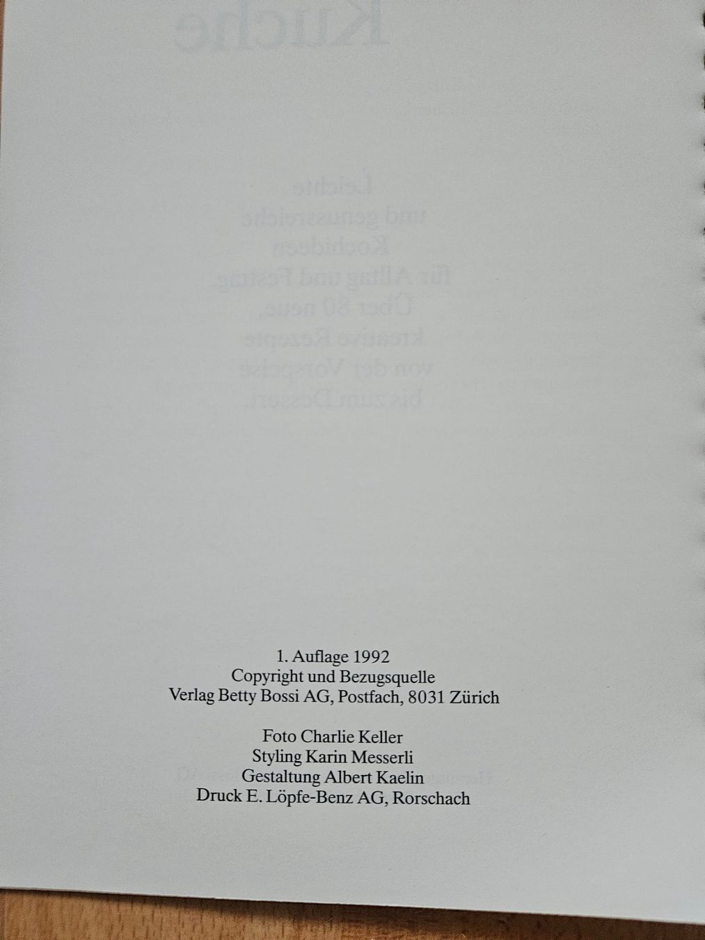 Libri: Betty Bossi "Leichte Küche" Kochbuch – Usato da Ebikon venduto da SecondChance_byM 2