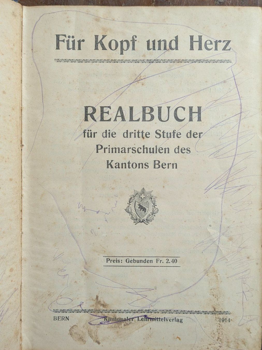 Bücher: REALBUCH  Primarschulen Bern – Gebraucht aus Thun von Mirweb 1