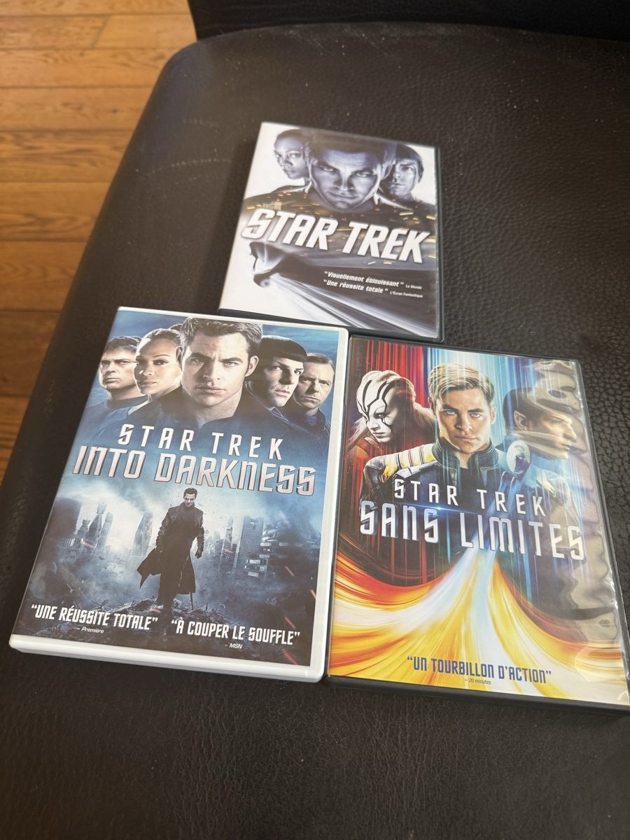 Tous les DVDs: Trilogie Star Trek  – D'occasion à Troinex par grigri2020