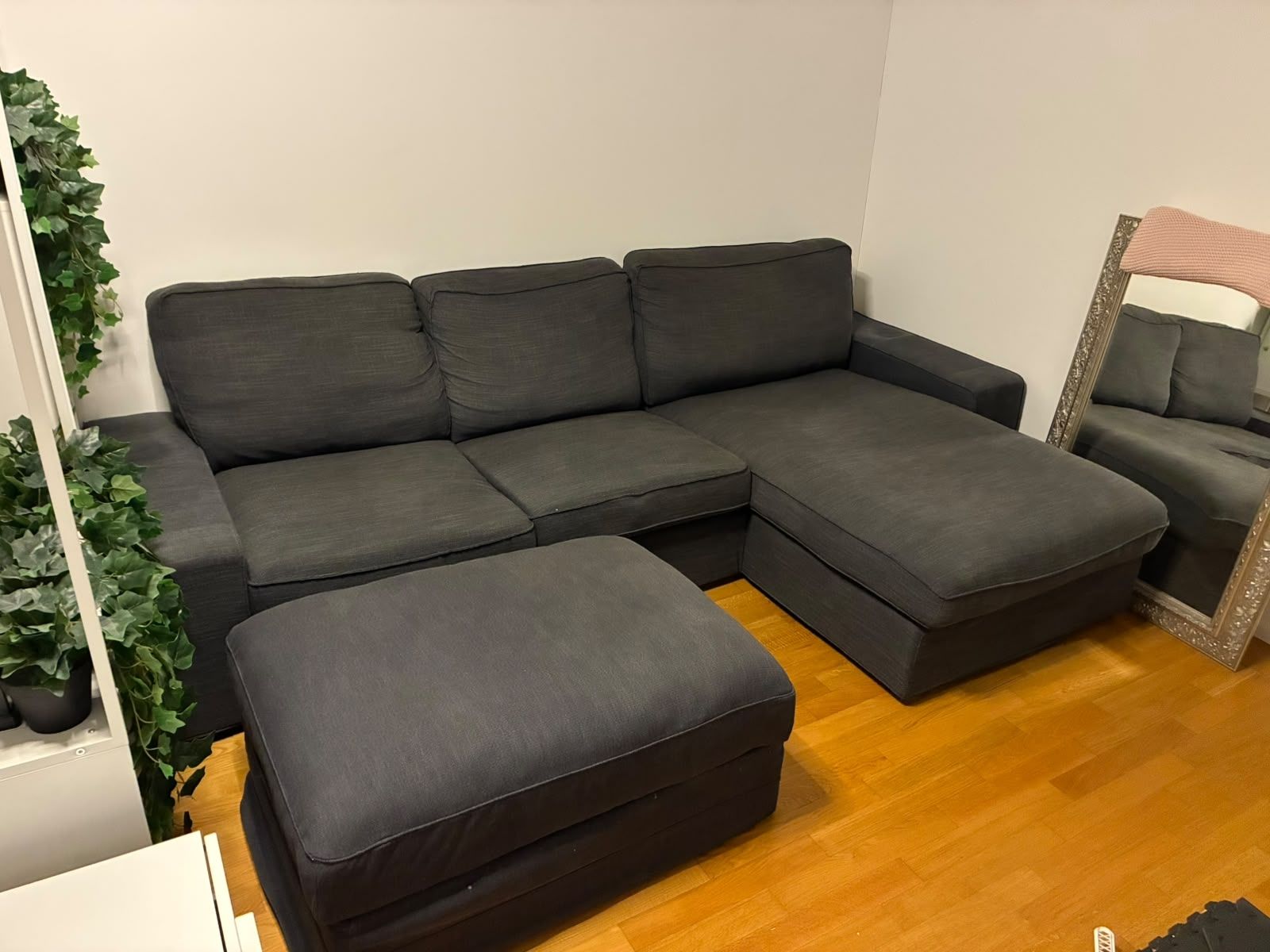 Ikea Sofas: GRATIS: IKEA Gronlid Sofa mit Hocker dunkelgrau – Gebraucht aus Münchenstein von sabrinchen02 1