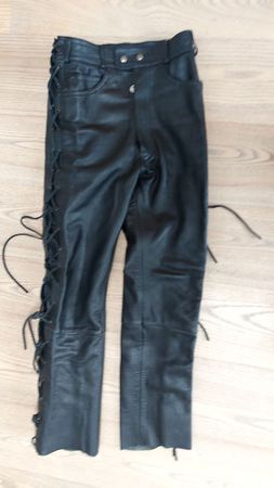 Töff-Lederhose für Damen, Gr. S/M