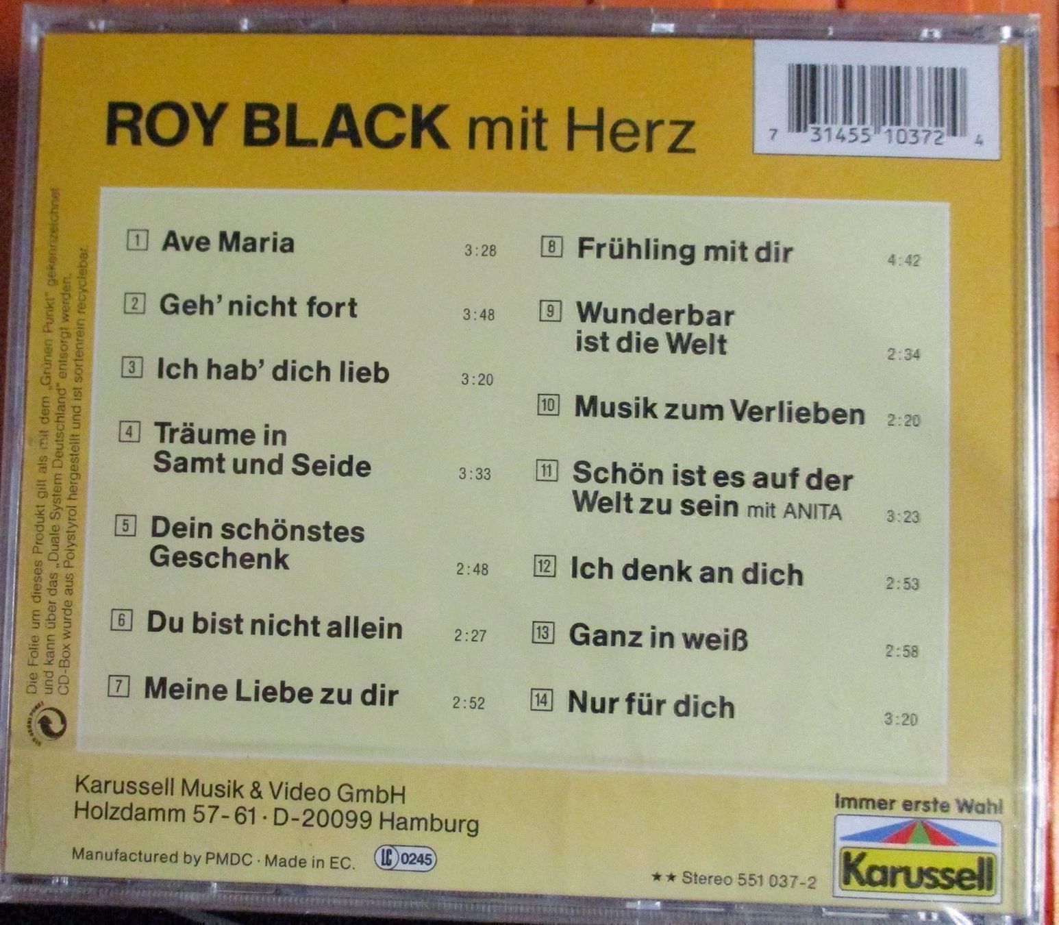CD: Roy Black / CD – Nuovo e nell'imballaggio originale da Flumenthal venduto da novbra 1