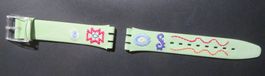 Vintage Swatch originales Lederarmband zu GK154 CUZCO, 1993