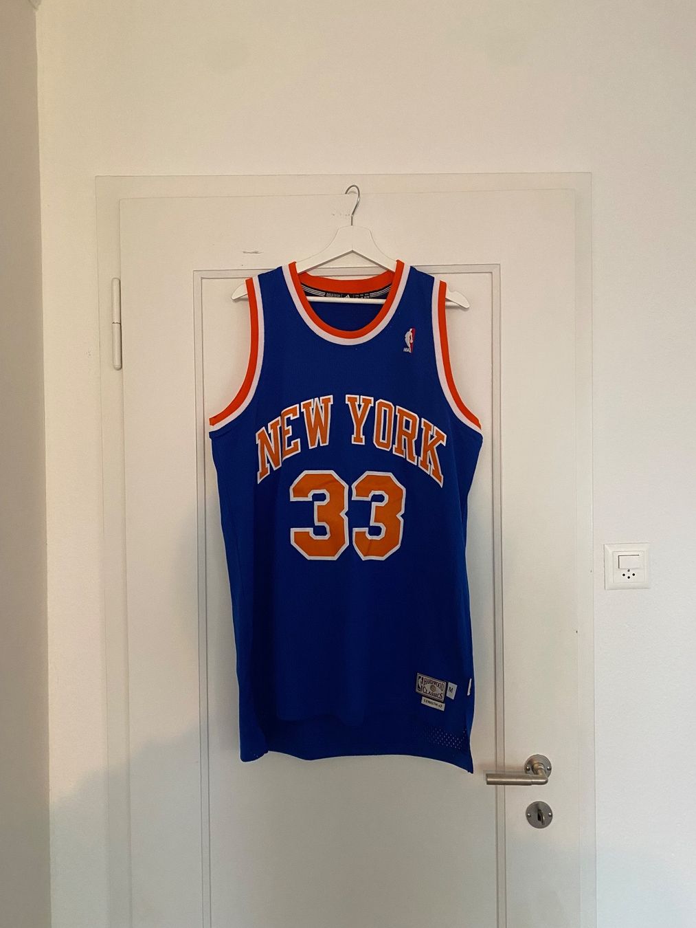Canottiere & Pantaloni: Patrick Ewing New York Knicks Jersey Gr. M – Usato da Bern venduto da timothyvii