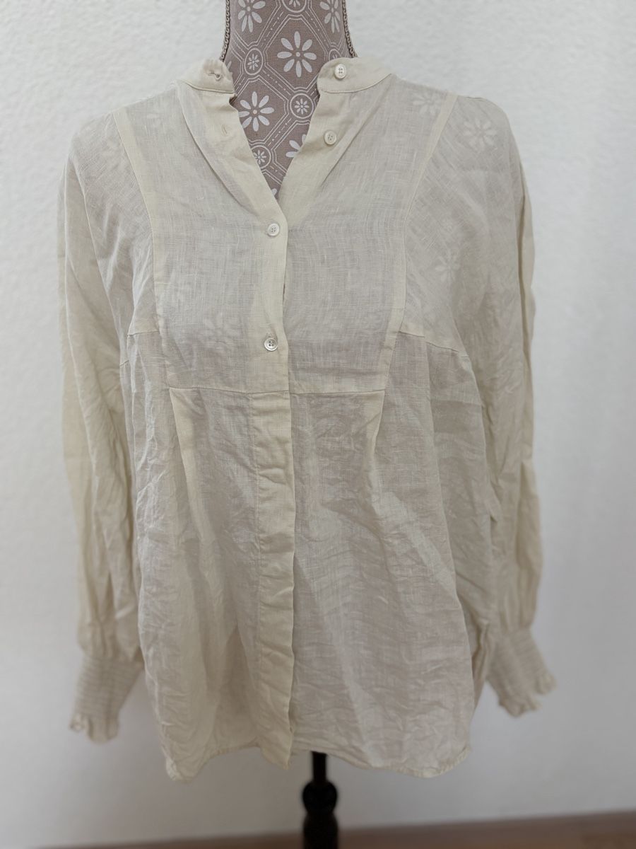 Max Mara Camicette: Max Mara Leinenbluse Grösse 38 – Usato da Bonstetten venduto da Moma10 1