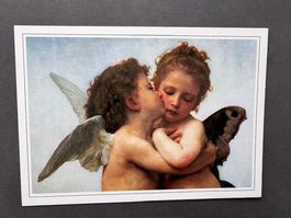 "Der erste Kuss" von  W. Bouguereau - Postkarte ungelaufen