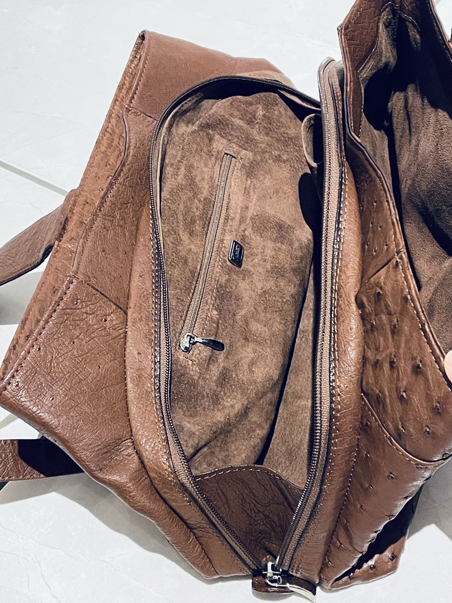 Borse da donna: Straussenledertasche aus Südafrika – Nuovo (secondo la descrizione) da Unterstammheim venduto da Aro8 2