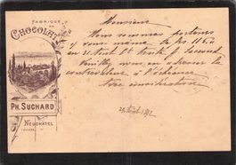 GS 5 Rp Suchard PK017 (S6/04) ,gel. 29.Vlll.1892 ( schwarz )