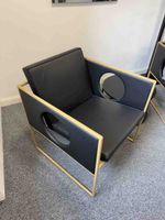 Designklassiker Ledersessel schwarz neuwertig