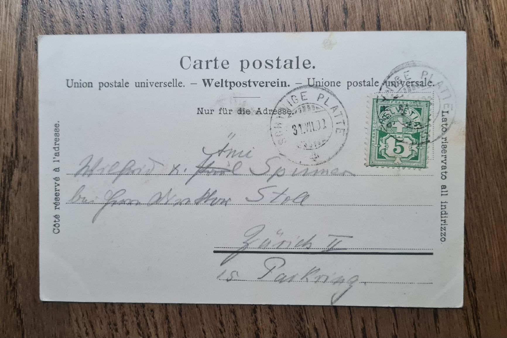 Cartoline postali: Schynige Platte Bahn 1902 – Usato da Ebikon venduto da Donar50 2