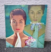50er/60er Swiss WINSTONS Cosmetics Werbeschild 45.2x41.5cm