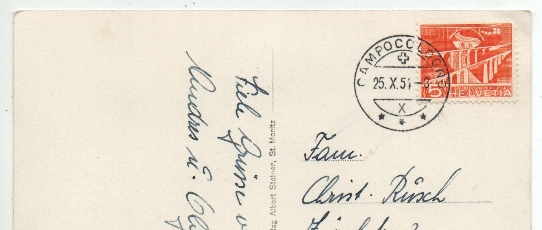 Cartes postales: CAMPOCOLOGNO No. 6179 – D'occasion à Jona par philajona 1