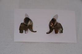Silber 925 Ohrstecker/Anstecker - Sterling Elefant