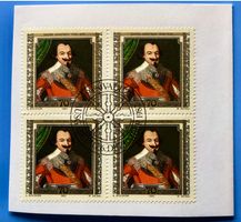 Briefmarken aus Liechtenstein 4 er Block mit Papier 
