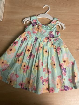 Neues Sommer Baby Kleid Blumenmuster Gr.74/80
