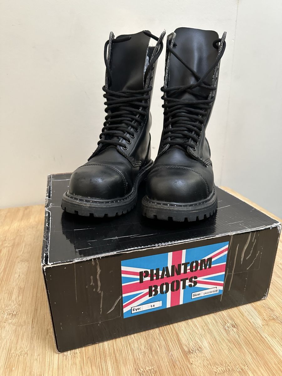 Scarpe da uomo: Stiefel Phantom Boots schwarz Leder Grösse EU38 TOP – Usato da Steffisburg venduto da PatrickB02