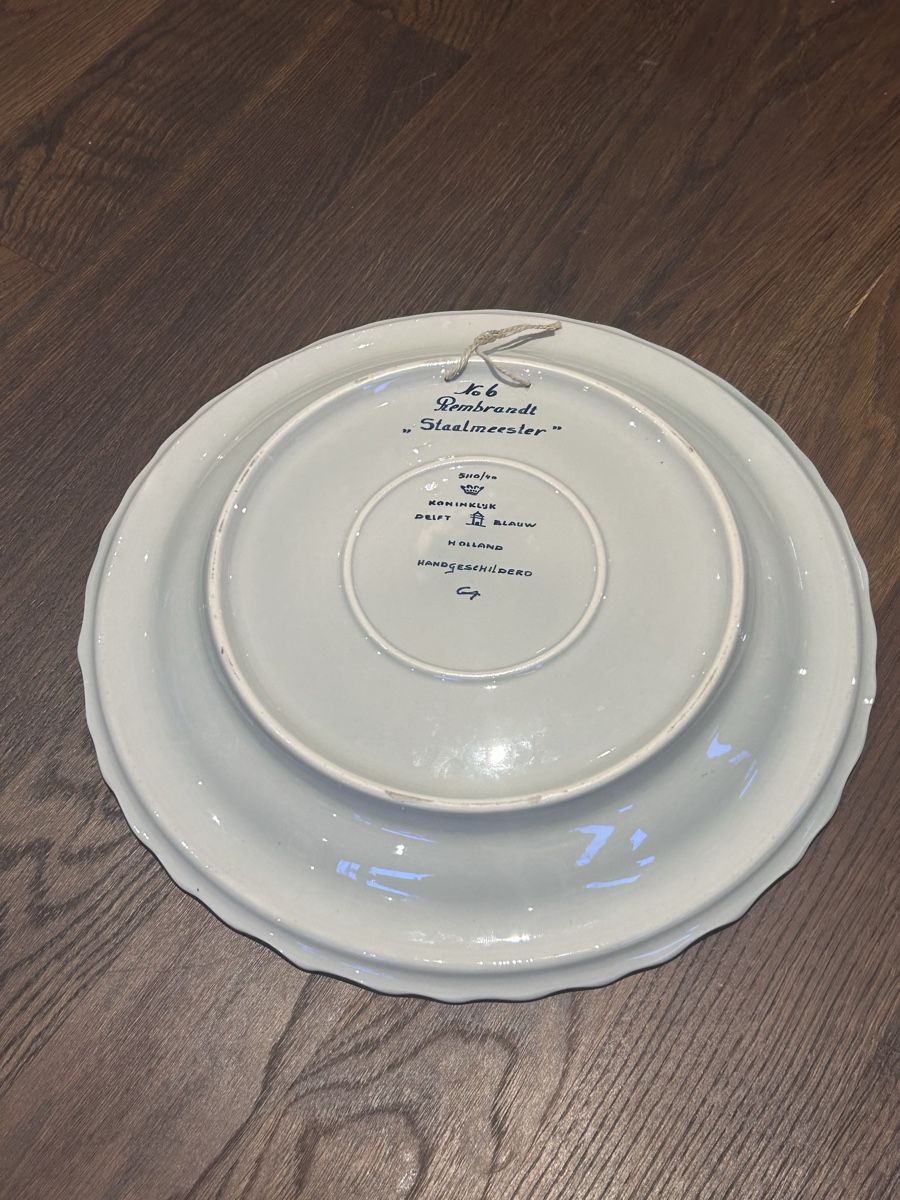 Piatti: Delft Blauw Rembrandt Handpainted – Nuovo e nell'imballaggio originale da Binz venduto da Mcbs2406 1