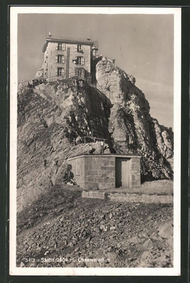Cartoline postali: Säntis, Observatorium, gelaufen 1929 – Usato da Frauenfeld venduto da POML