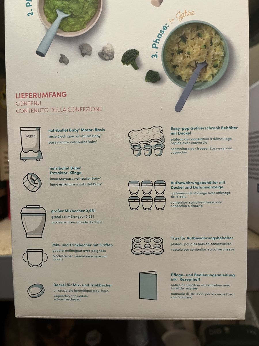 Nutribullet Elettrodomestici da cucina: NutriBullet Baby – Nuovo e nell'imballaggio originale da Uster venduto da Gardener1993 2