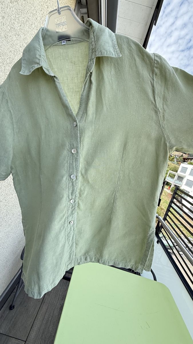 Deerberg Blusen: Top Leinenbluse von Deerberg XL – Gebraucht aus Sirnach von sirni 9