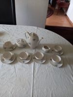 6er Antik Handgemalt Swiss Langenthal Mokka set