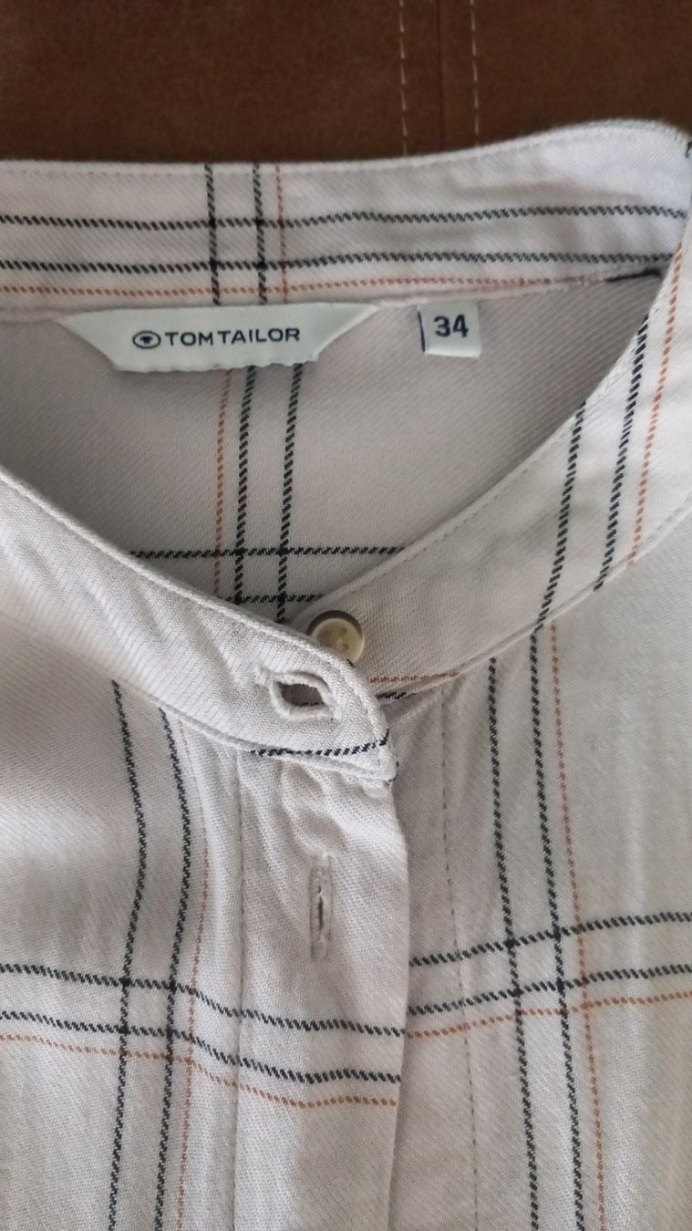 Zara Camicette: Hemd/Bluse beige, leichtes Karo, gr 34 – Nuovo (secondo la descrizione) da Eggersriet venduto da Taylorjam 1