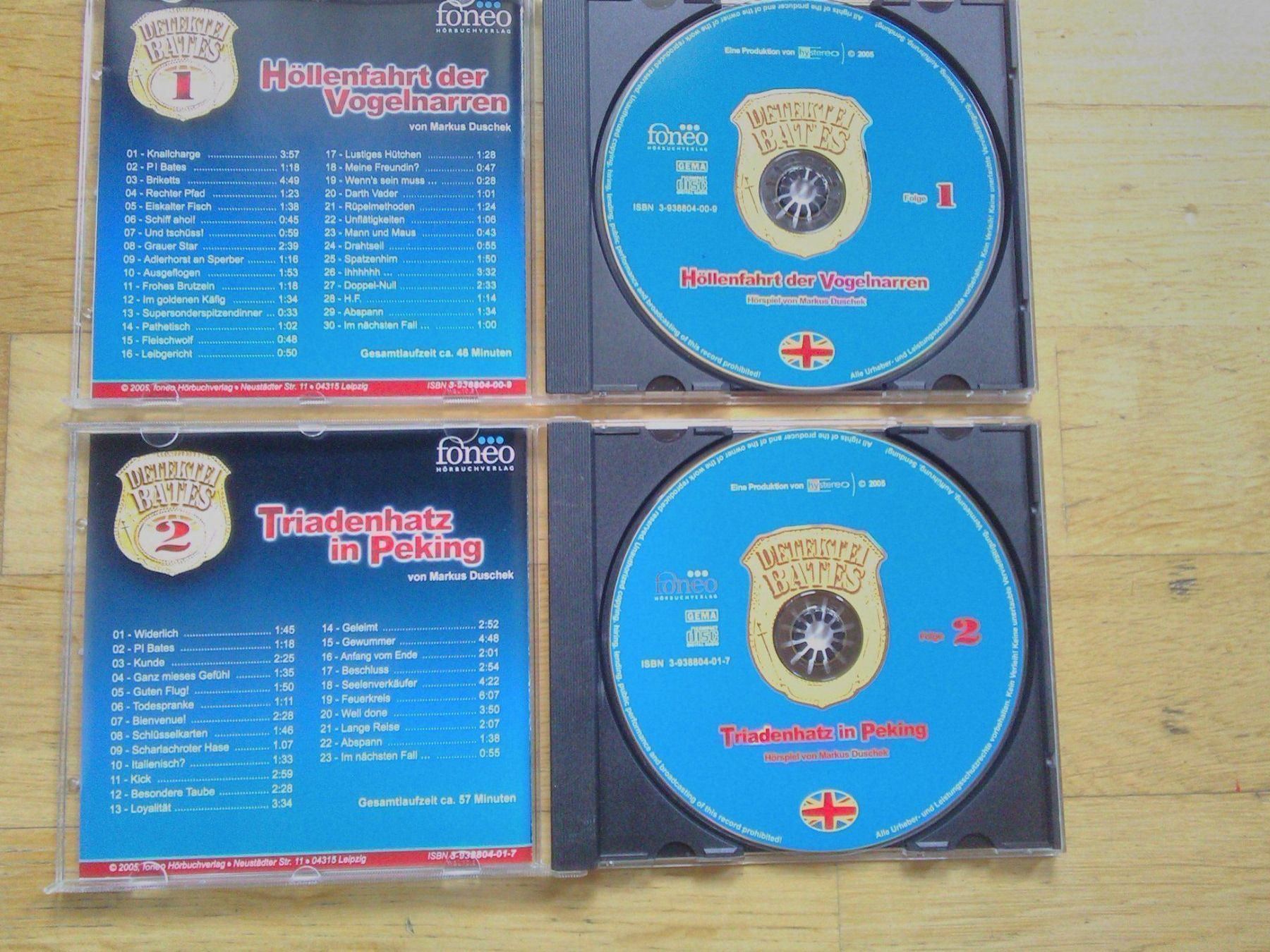 CD: Detektei Bates 1+2     (Markus Duschek) – Usato da St.Galllen venduto da elkaphone 2