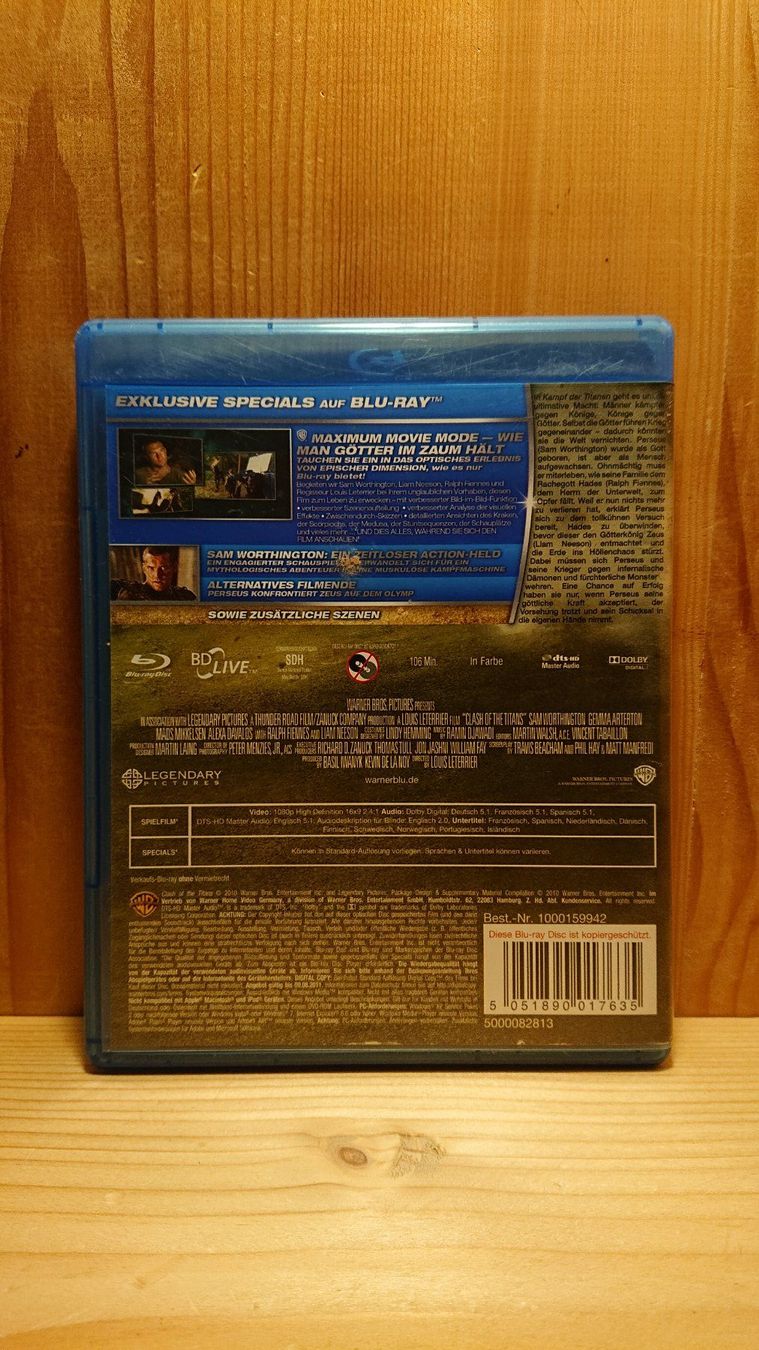 Tutti i DVDs: KAMPF DER TITANEN Blu-Ray – Usato da Wilderswil venduto da Exebub 1