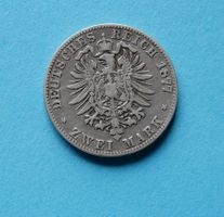 Deutschland 2 Mark 1877 Wilhelm Kaiser König von Preussen