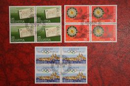 1984: 705-707 4er-Block ET. mit Gummi