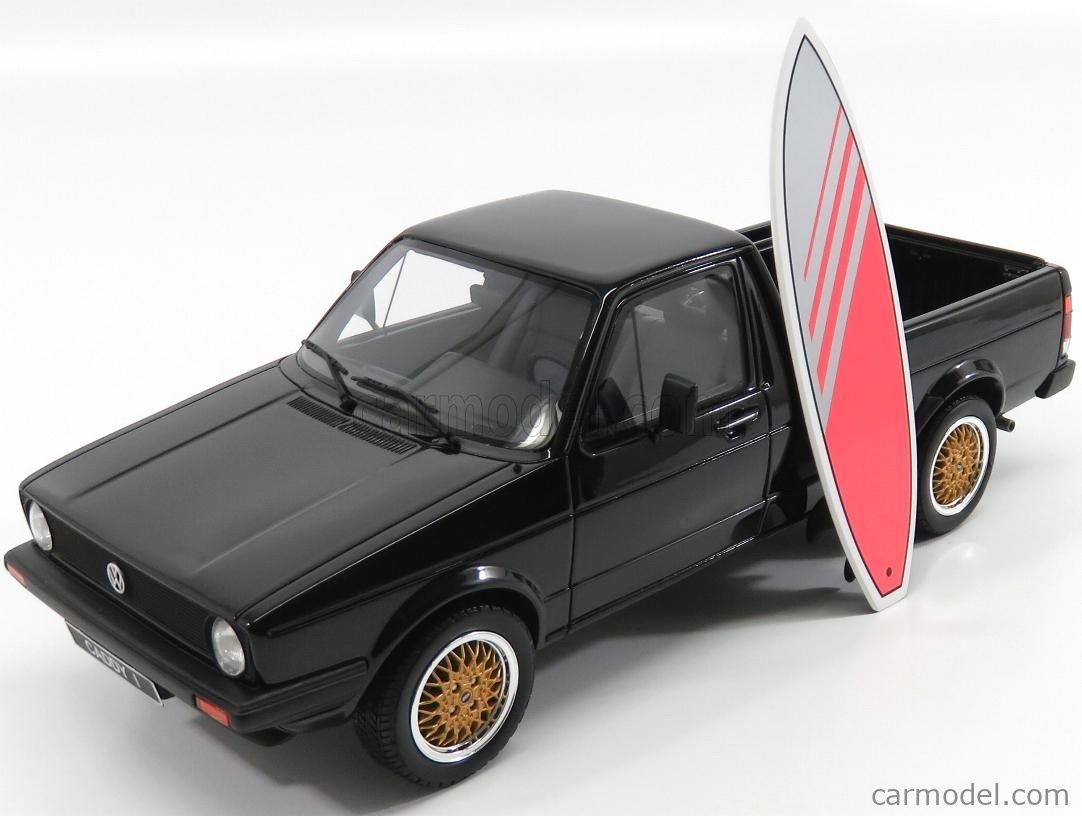 Volkswagen Modellautos: VW GOLF CADDY BLACK MIT SURFBOARD 1:18 OTTO – Neu und originalverpackt aus Suhr von Moebelsiralfred