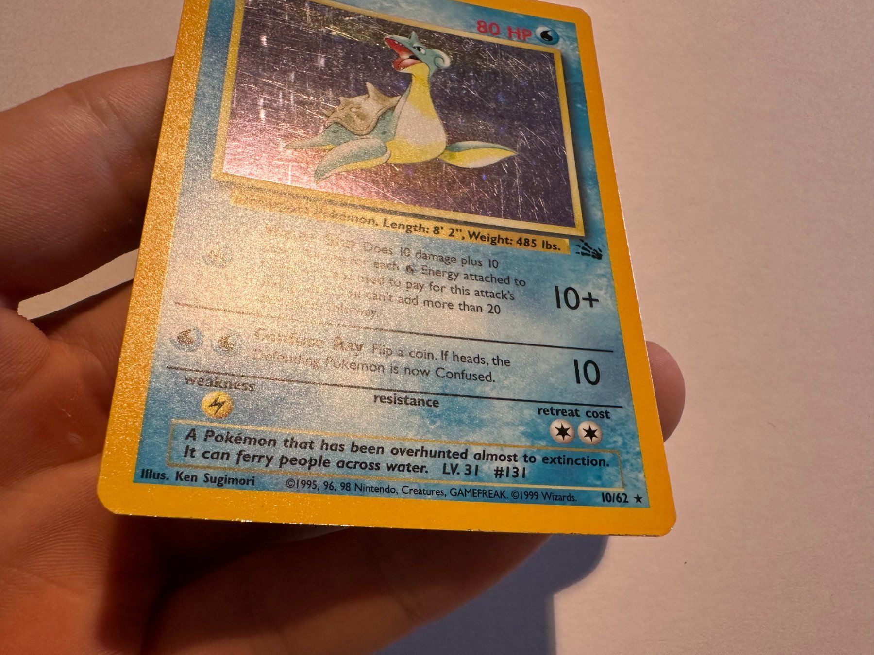 Pokémon Carte collezionabili: Lapras holo Fossil EN – Usato da Hagendorn venduto da Pokecollectorch 4