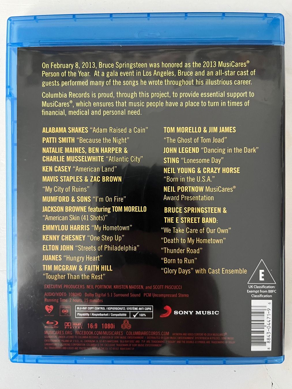 Alle DVDs: Bruce Springsteen - A MusiCares Tribute - Blu-ray – Neu (gemäss Beschreibung) aus Sierre von black.box 1