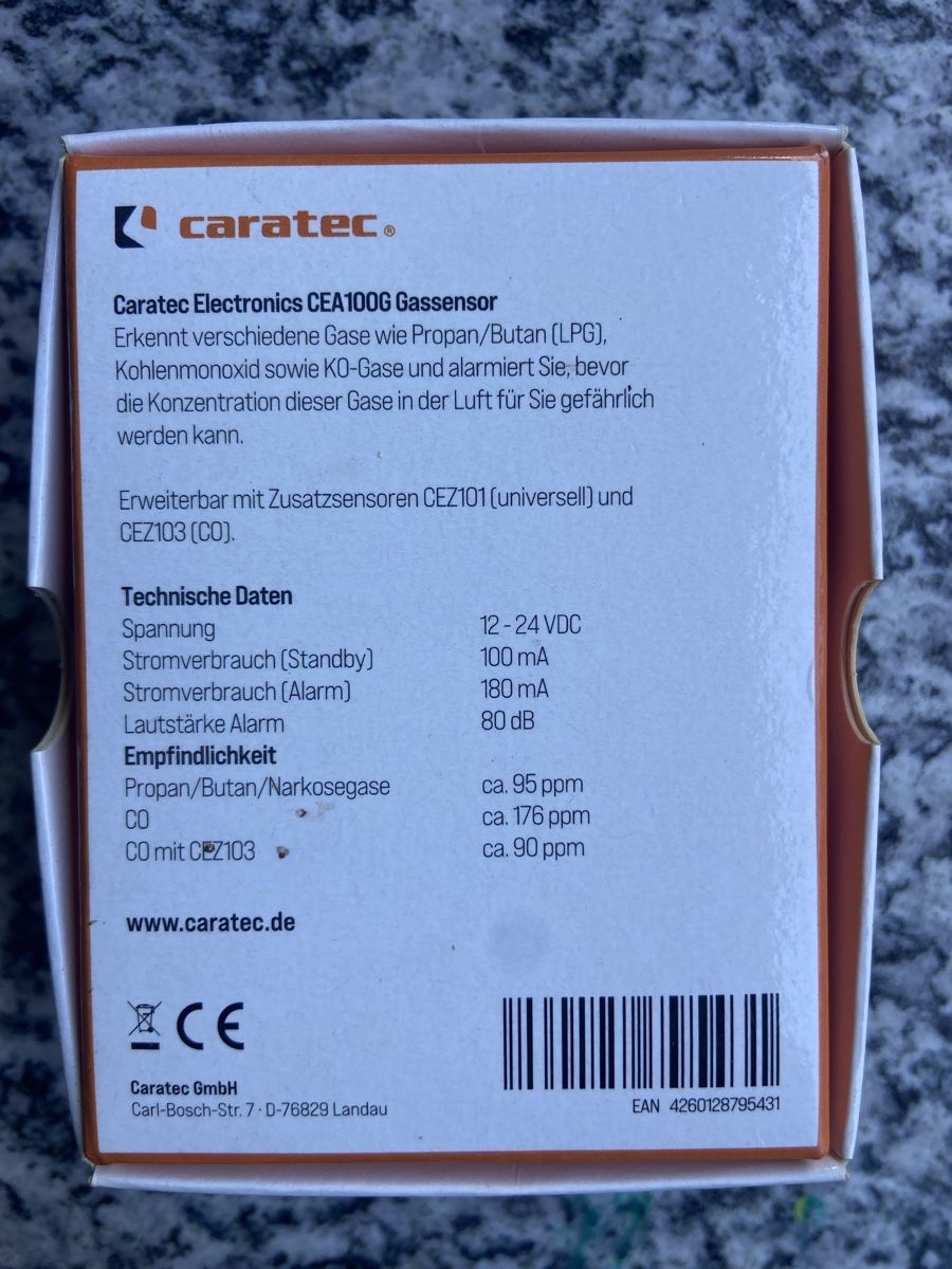 Misurare: Caratec Gassensor CEA100G – Nuovo e nell'imballaggio originale da Hergiswil NW venduto da Basinkoy80 2