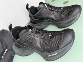 BALENCIAGA Circuit Schwarz Leder Mesh Rubber Low Sneakers 43