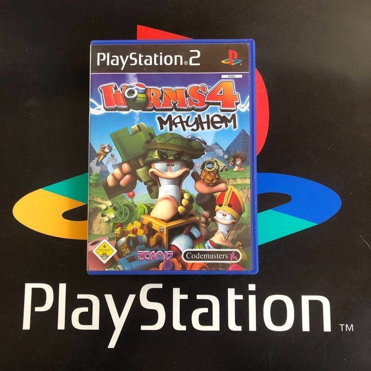Worms 4 Mayhem Sur PS2 - CD Seul En état De Marche - Jeu PlayStation 2