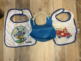 3 Lätzchen - Baby Latz - Sabberlatz - Stofflatz