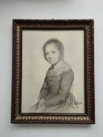 Honoré Daumier, Antoine Jeanette Bleistiftzeichnung aus Gant