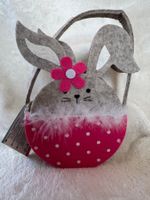 Süsser Osterhase Korb aus Filz, neu, ungebraucht!