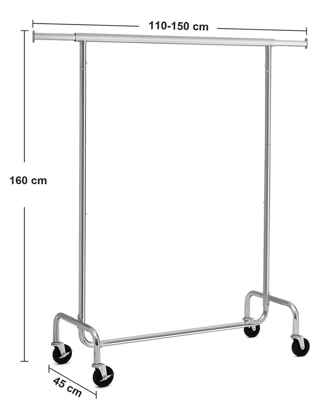 Guardaroba: Schwerlast Metall Kleiderständer – Nuovo e nell'imballaggio originale da Bülach venduto da StoreInShop.com 5