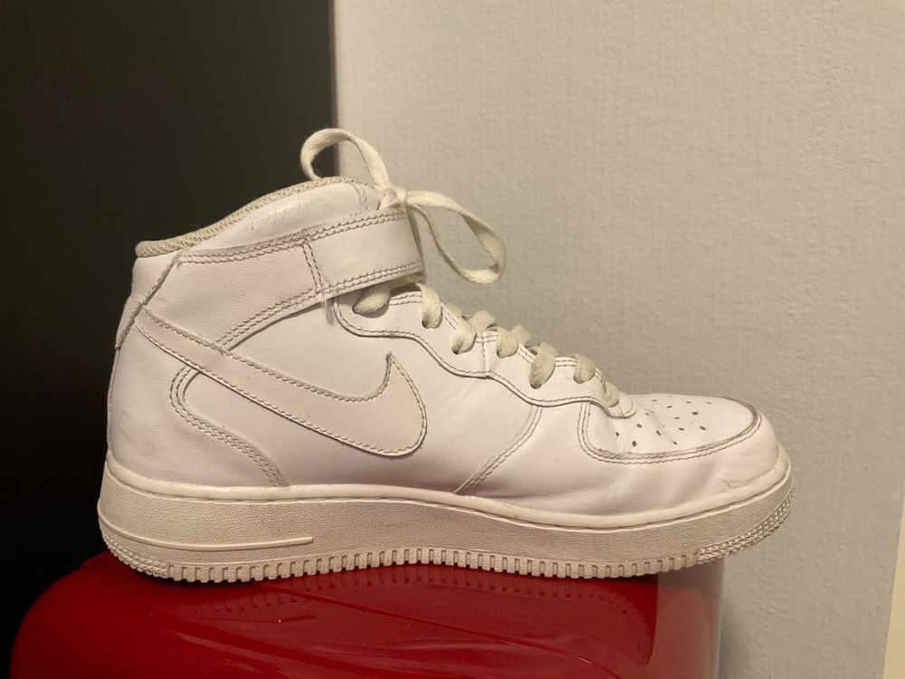 Nike Schuhe Air Force 1 high Gr.42 Sneaker weiss Kaufen auf Ricardo