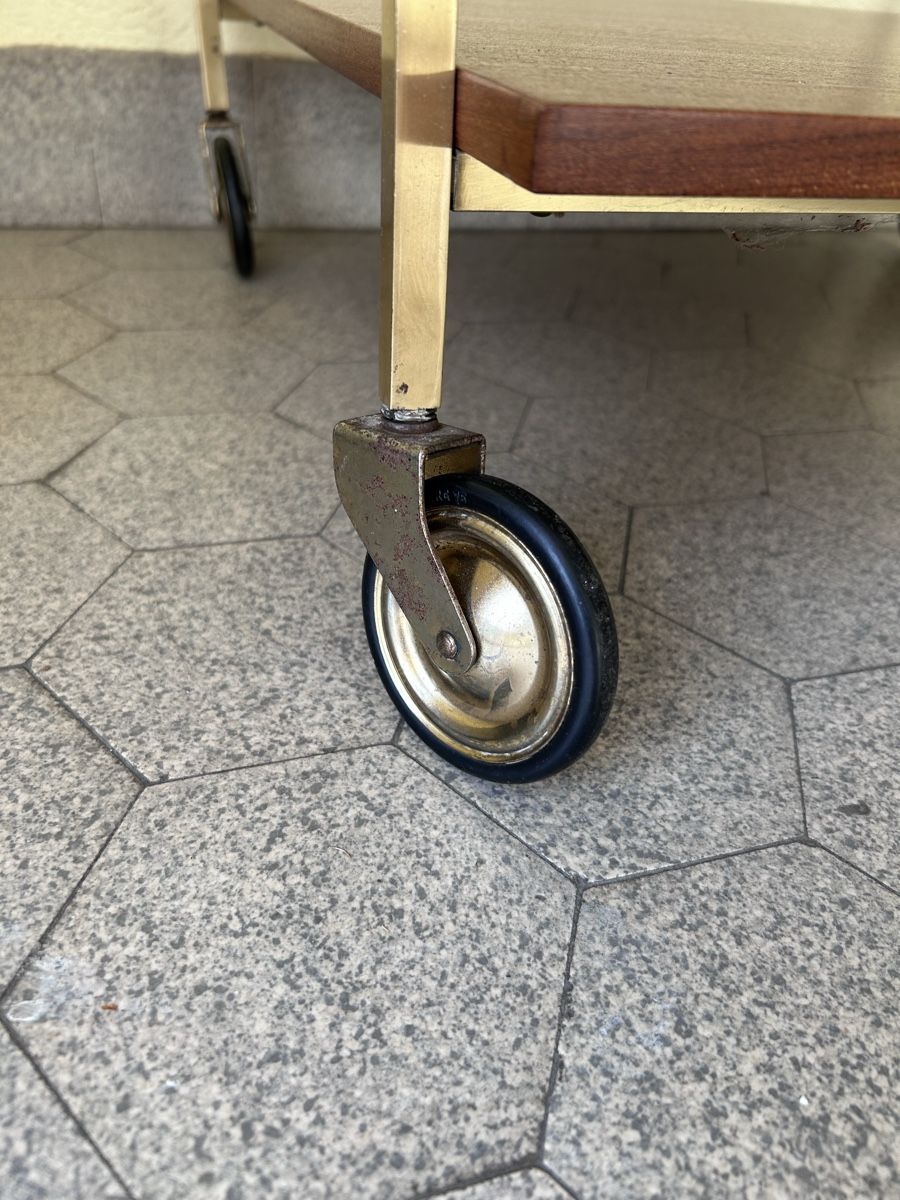 Tavoli: Servierwagen mit Rollen Holz Mid Century  – Usato da Zürich venduto da ann_9fv5 5